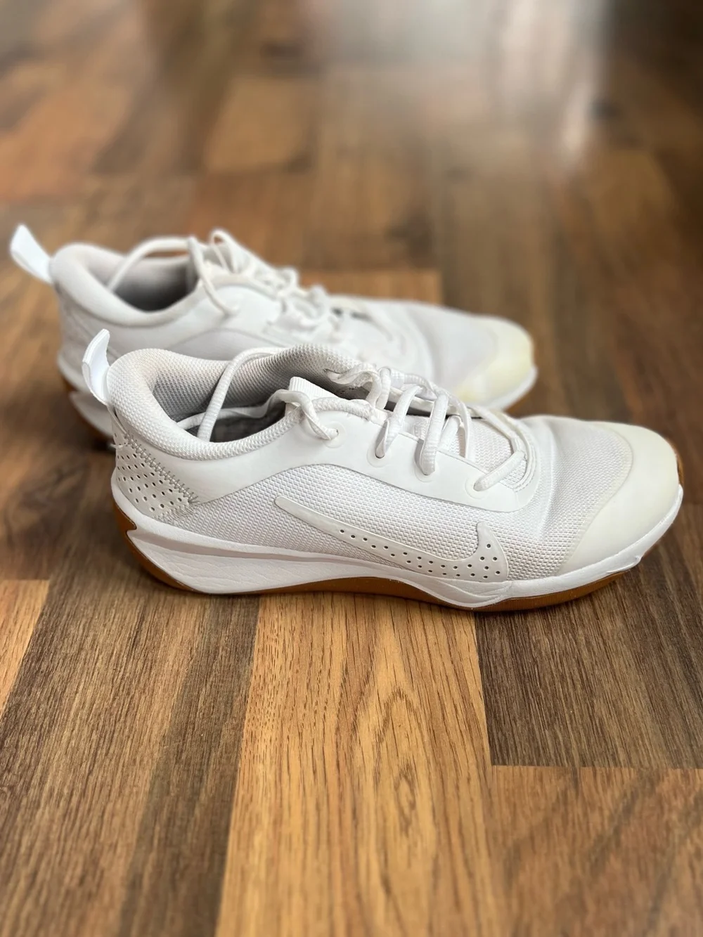 Nike Youth White Court / Volleyball shoes.